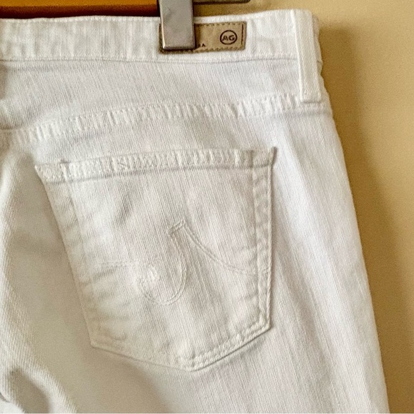 Ag| Adriano Goldschmied Jeans| Chic White ‘Stevie’ Roll-up Slim Straight Sz 29 - Picture 5 of 8